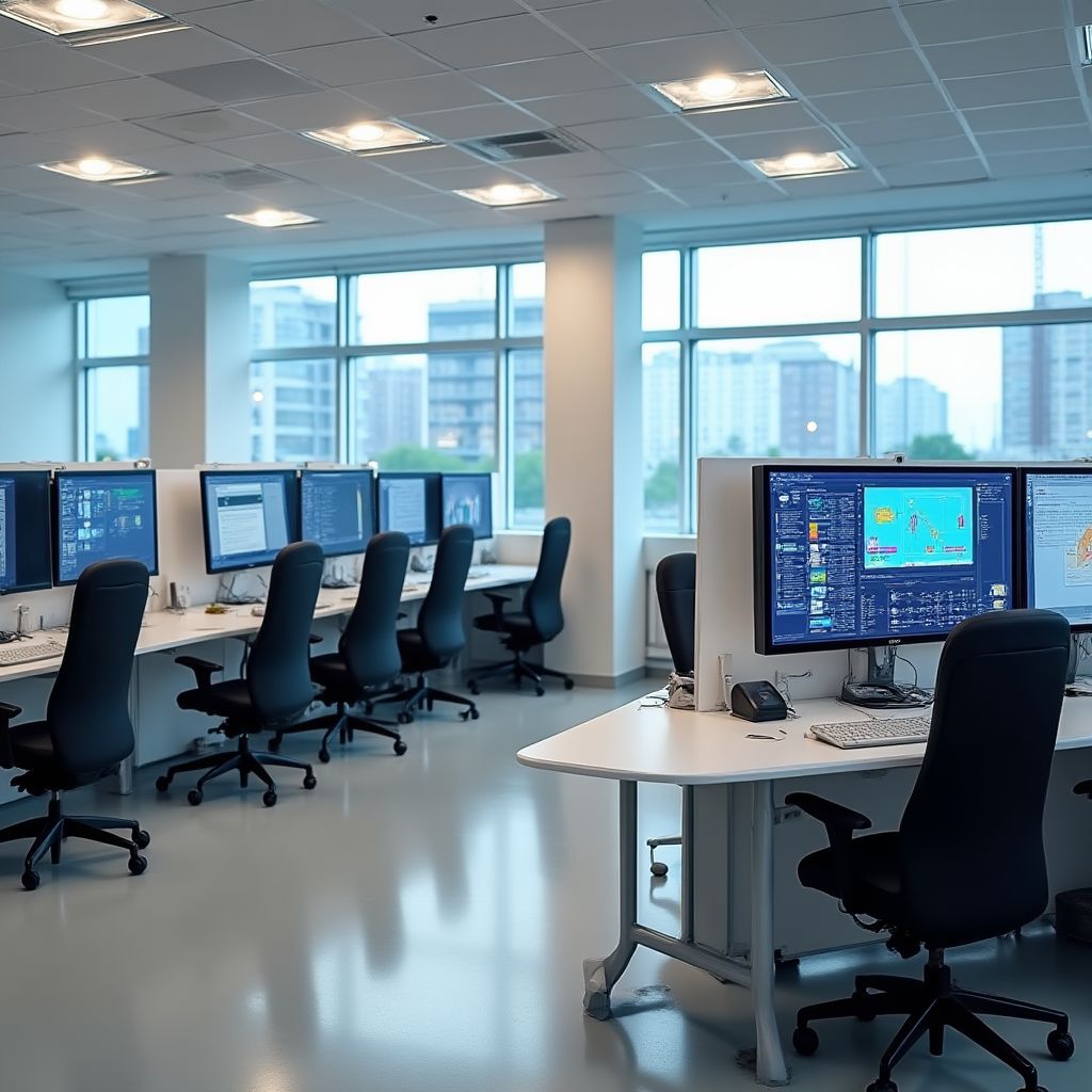 Advanced language laboratory with individual workstations